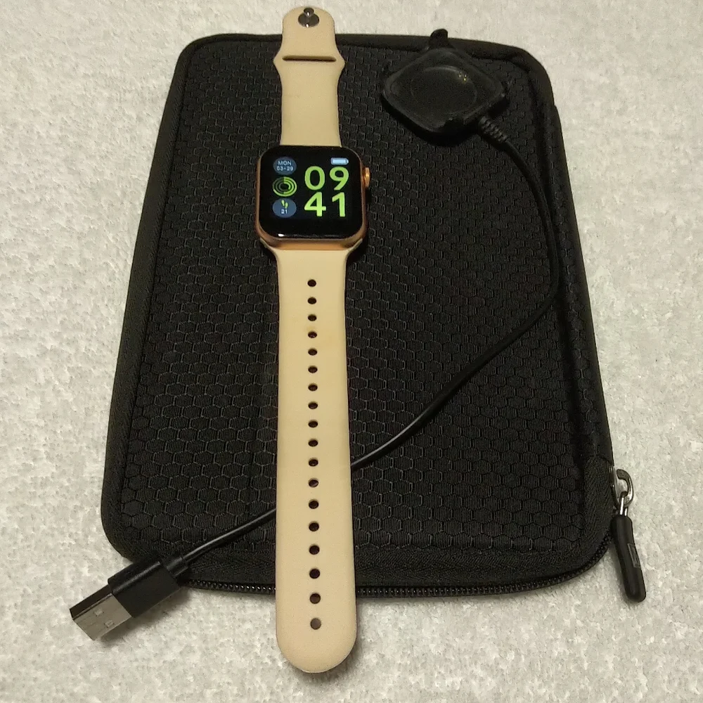 Sharp Accutime Watch Smartwatch with Rose Gold Band